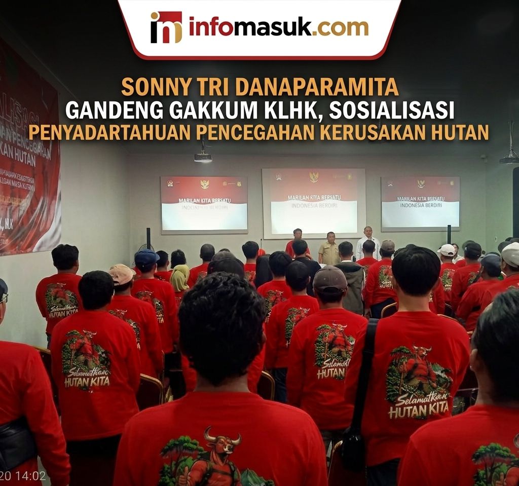 SONNY TRI DANAPARAMITA,S.H,.M.H. gandeng GAKKUM KLHK SOSIALISASI PENYADARTAHUAN PENCEGAHAN KERUSAKAN HUTAN di GARASI (Griya rajut aspirasi)