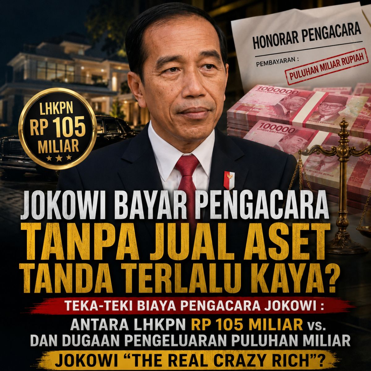 HARTA PRESIDEN RI-KE 7 JOKO WIDODO NAIK, JADI SOROTAN PUBLIK