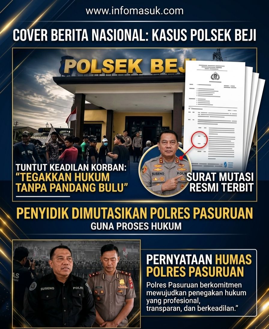 KAPOLRES PASURUAN NONJOBKAN ANGGOTA RESKRIM POSEK BEJI