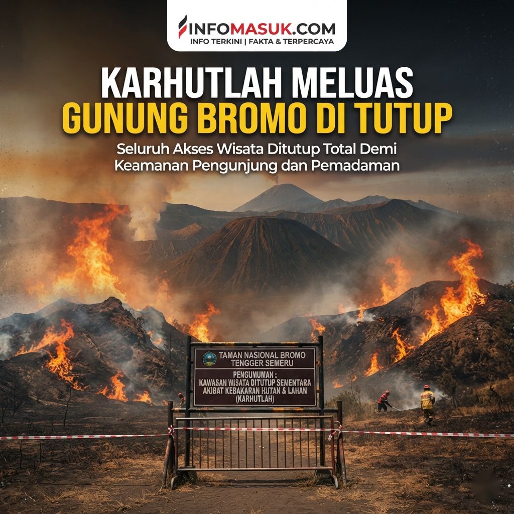 KARHUTLAH MELUAS, WISATA KE GUNUNG BROMO DI TUTUP