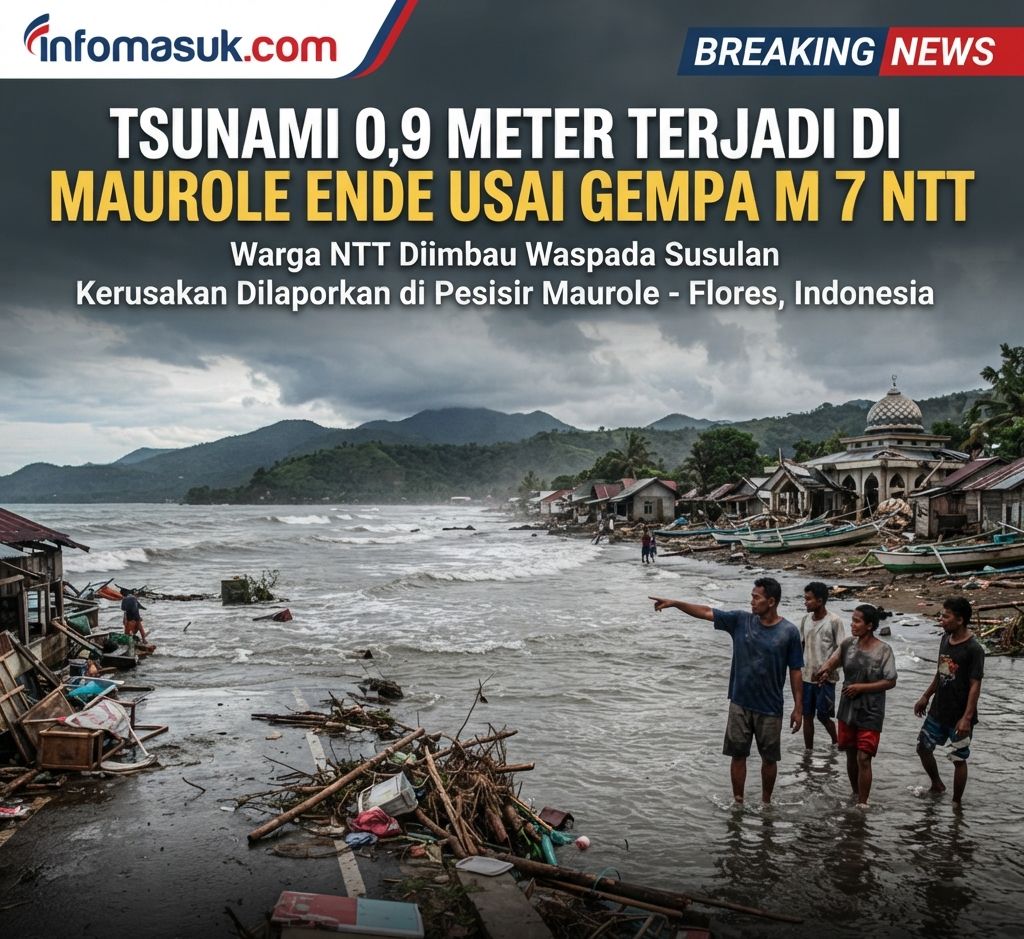 TSUNAMI SETINGGI 0,9 METER TERJANG NTT