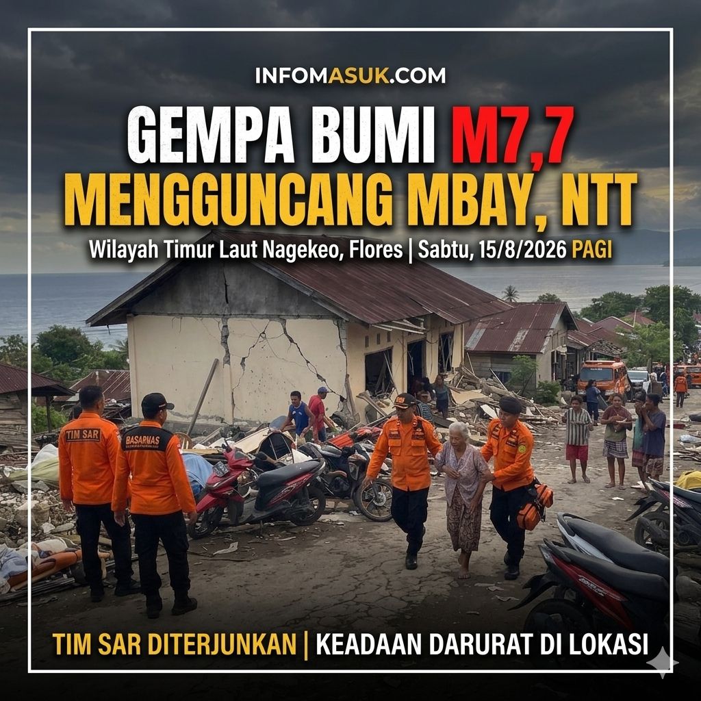 GEMPA 7,7 LANDA NUSA TENGGARA TIMUR