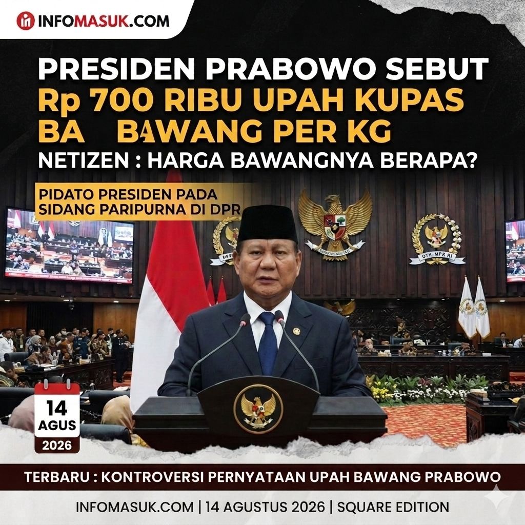 PRABOWO SEBUT UPAH KUPAS BAWANG 700 RIBU PER KG, NETIZEN HEBOH