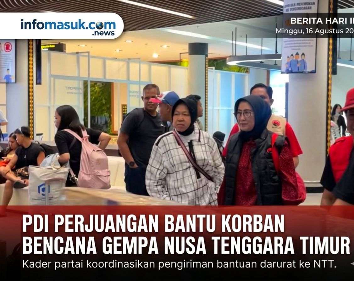 PDI PERJUANGAN BANTU KORBAN BENCANA GEMPA NUSA TENGGARA TIMUR