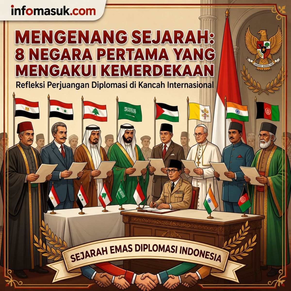 Mengenang Sejarah: 8 Negara Pertama yang Mengakui Kemerdekaan Indonesia