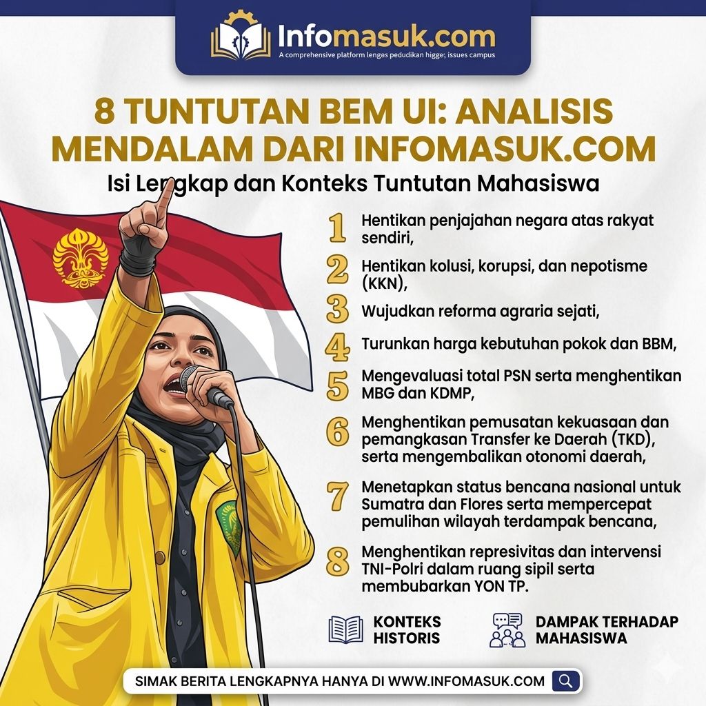 DELAPAN TUNTUTAN MAHASISWA, DEMO DI BUNDARAN HI DIKAWAL KETAT APARAT