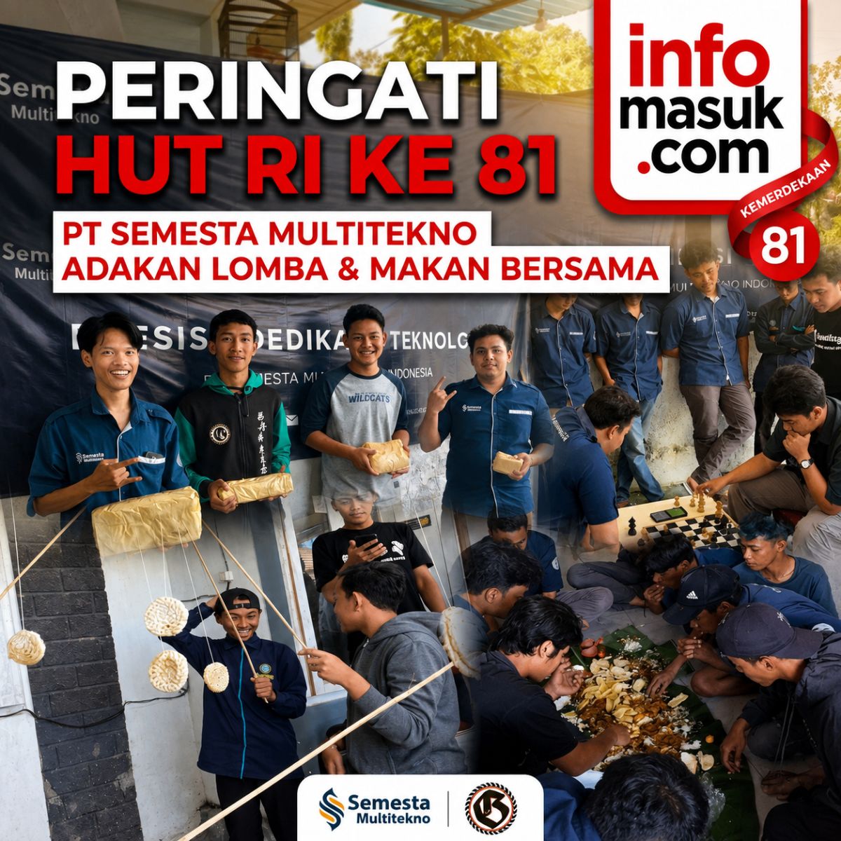 PERINGATI HUT RI KE 81, PT SEMESTA MULTITEKNO GELAR LOMBA DAN DO'A BERSAMA