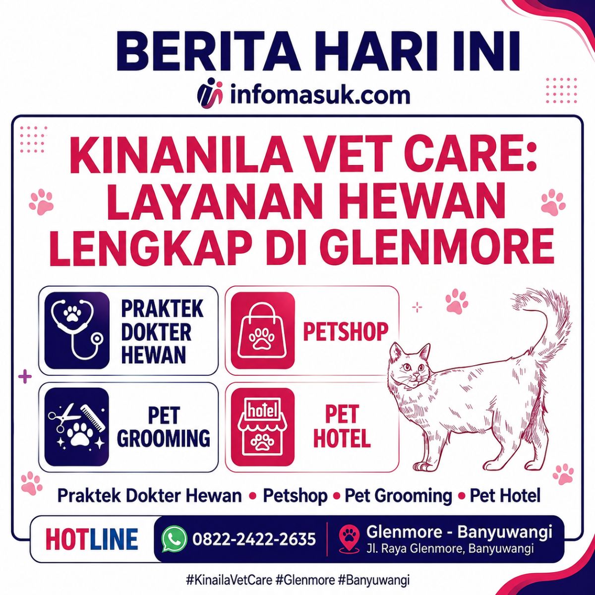 KINANELA VET CARE RAYAKAN HUT RI KE 81 TAHUN BUKA CABANG BARU