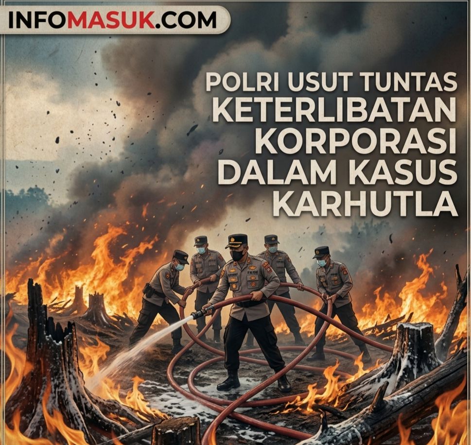 Polri Usut Tuntas Keterlibatan Korporasi dalam Kasus Karhutla